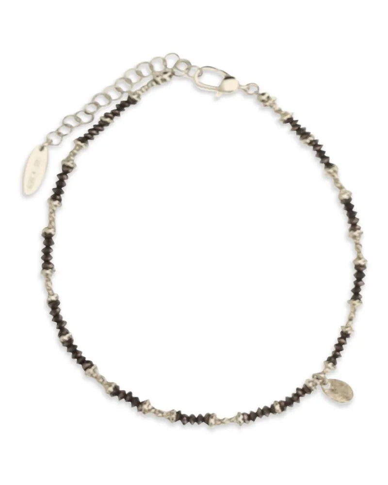 Brunello Cucinelli Hematite & Sterling Silver Bracelet — Brown Brown