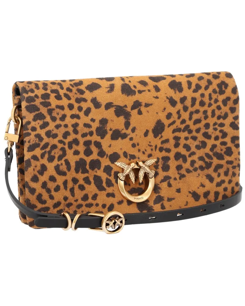 Pinko Women's Clutch With Shoulder Strap Multicolour Polyamide Bags Multicolor