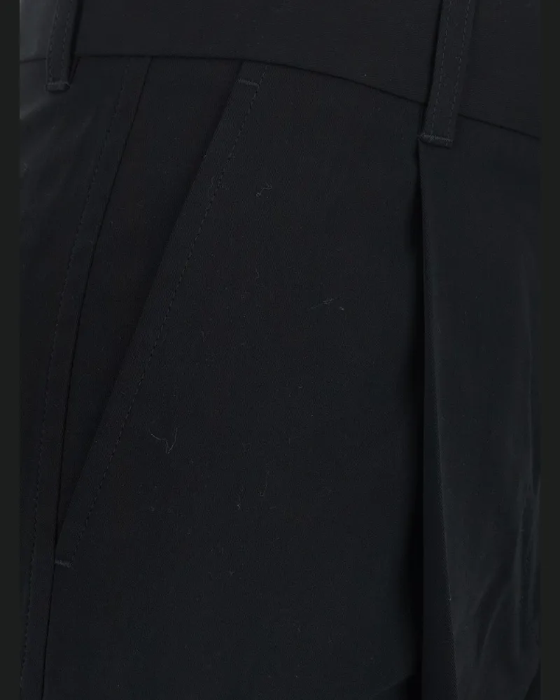 Totême Women's Single Pleat Trousers Black Cotton Black