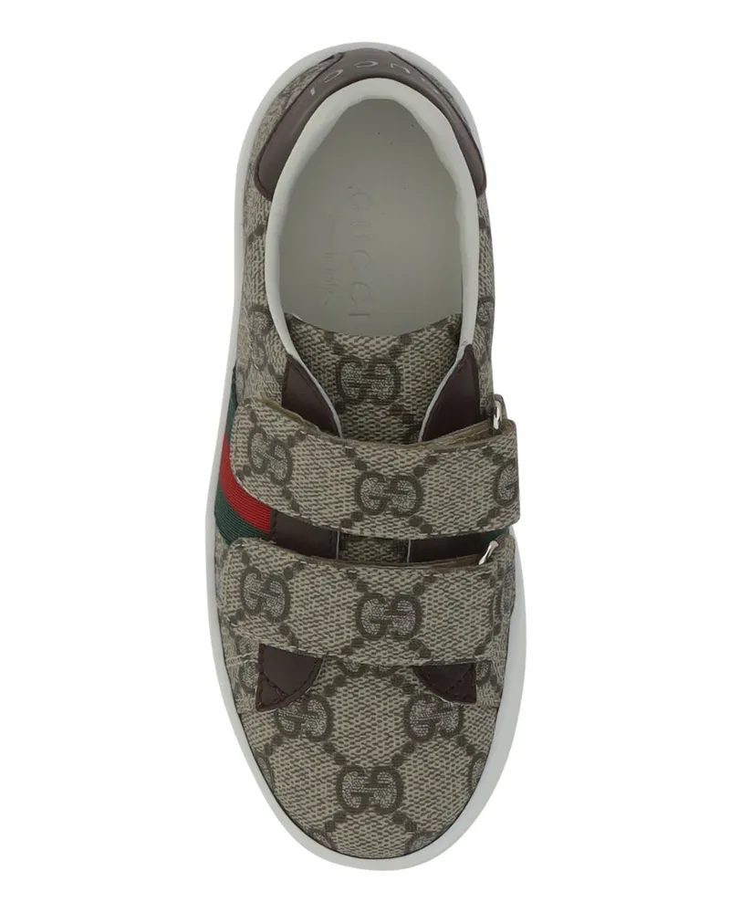 Gucci Boys Jacquard Sneakers Beige Upper: Polyurethane Trainers Beige