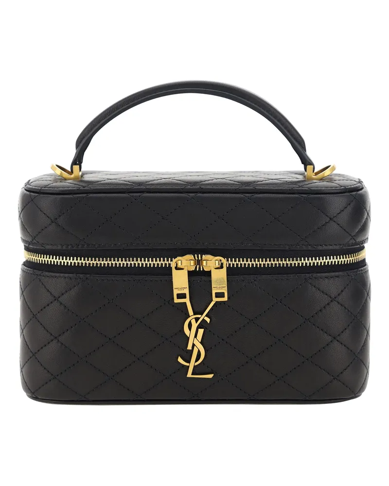 Saint Laurent Vanity Gaby Shoulder Bag — Black Black