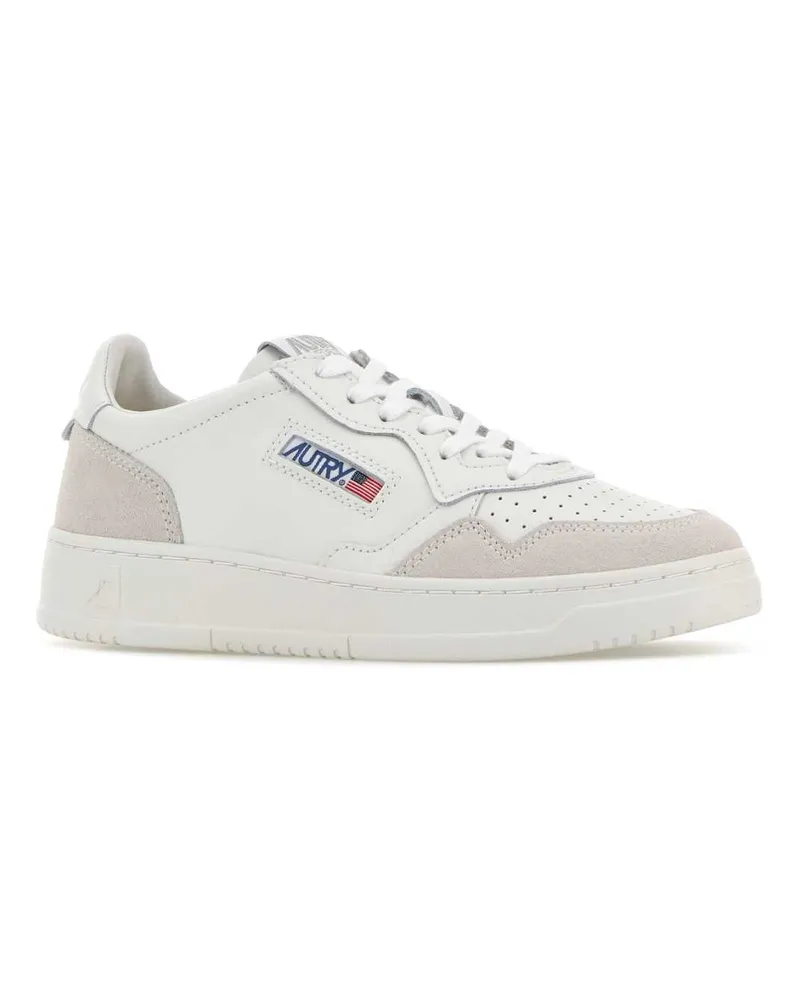 AUTRY Women's White Leather Medalist Sneakers Leatsuedetotalwht White
