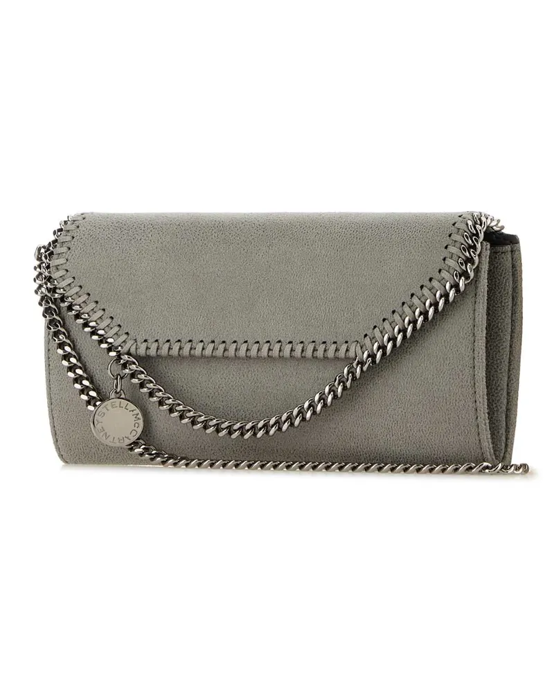 Stella McCartney Women's Grey Shaggy Deer Falabella Wallet Lightgrey Portafogli Gray