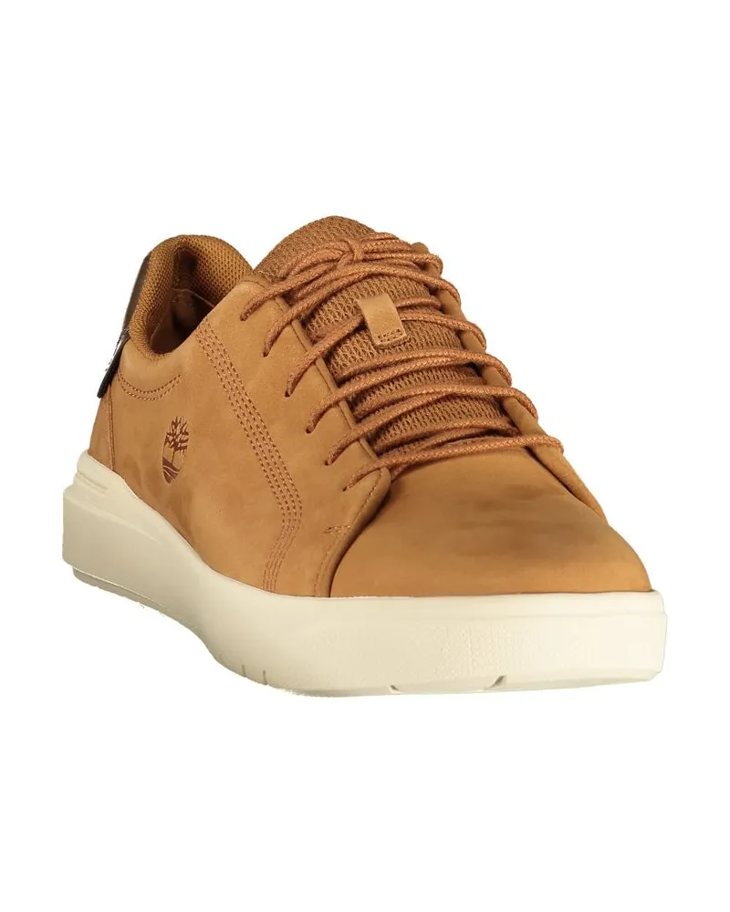 Timberland Lace-Up Leather and Polyurethane Sneaker — Brown Brown