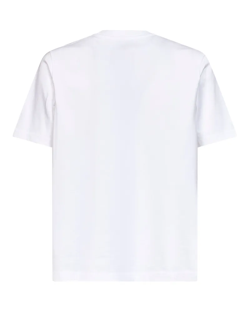 Casablanca Paris Men's T-Shirt Diamond Logo White Organic Cotton T-Shirts And Polos White