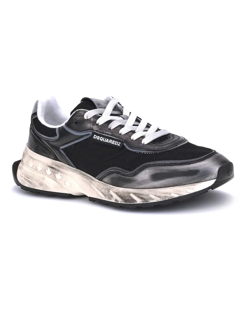 Dsquared2 Men's Sneakers Sprinter Steel Trainers Black