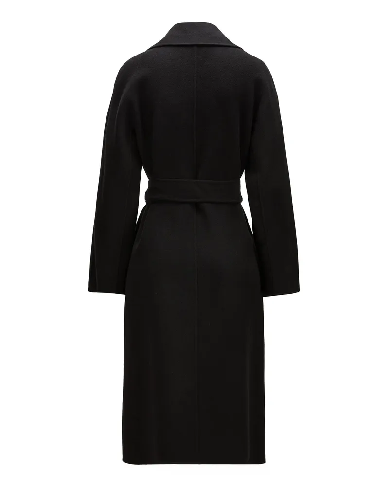 Max Mara Women's Coat Cles Black Virgin Wool Black