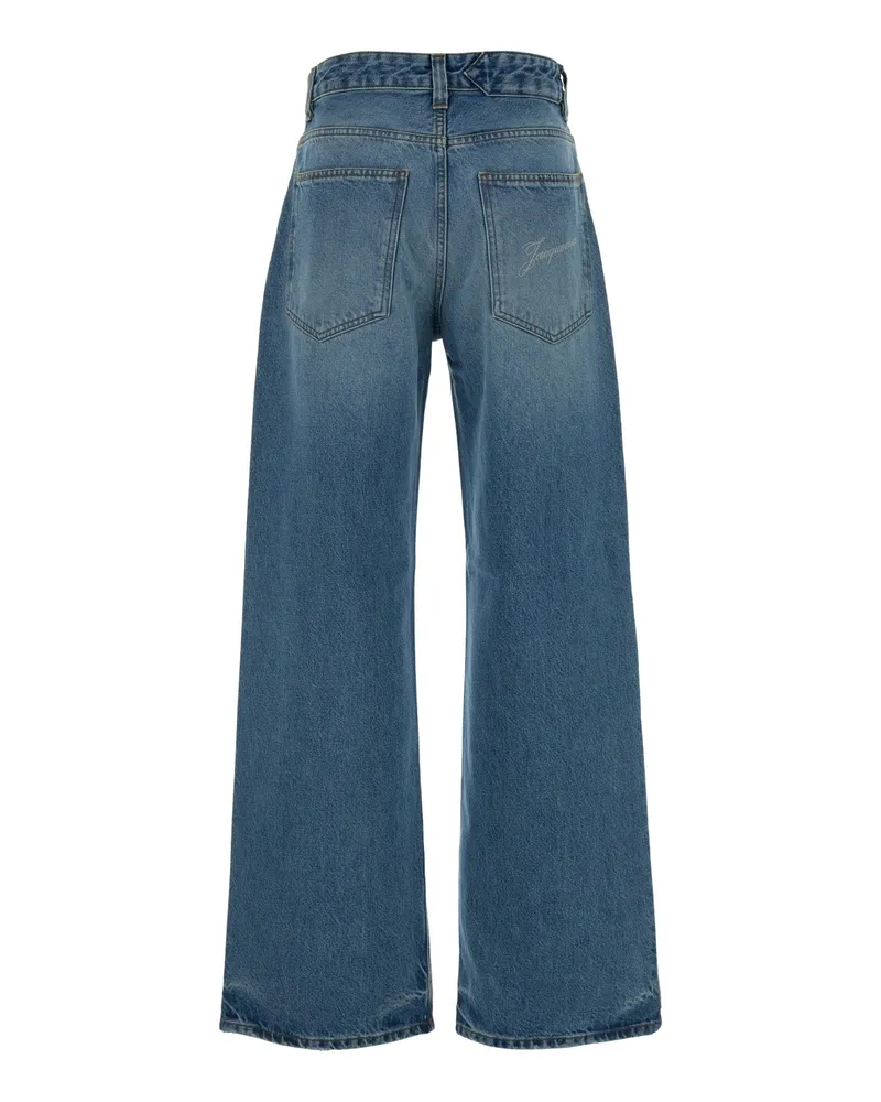 Jacquemus Women's Le De-Nimes Large Bluetabac Jean Blue