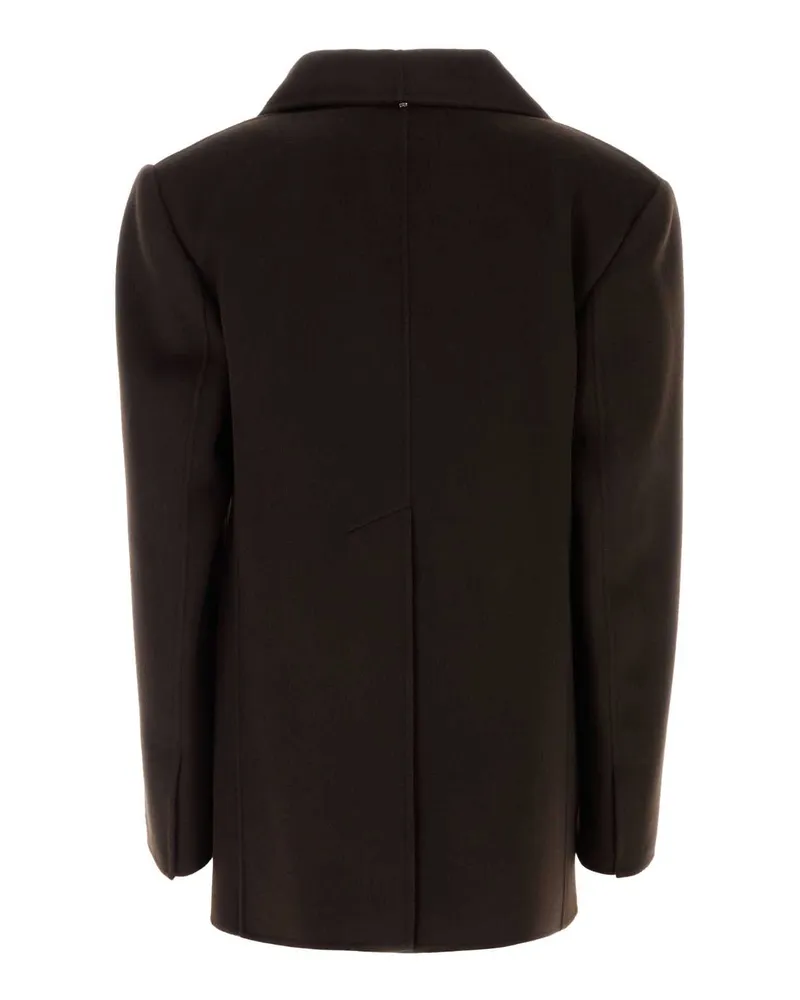 SPORTMAX Virgin Wool Coat — Brown Brown