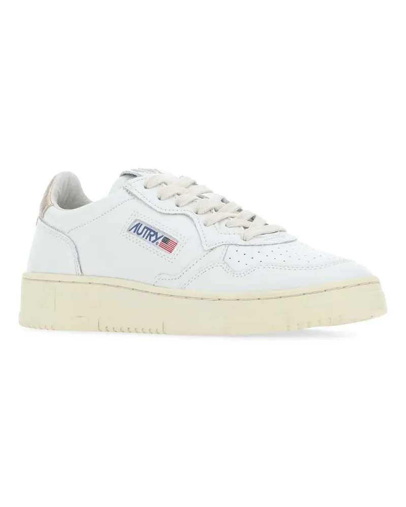 AUTRY Women's White Leather Medalist Sneakers Ll06 White