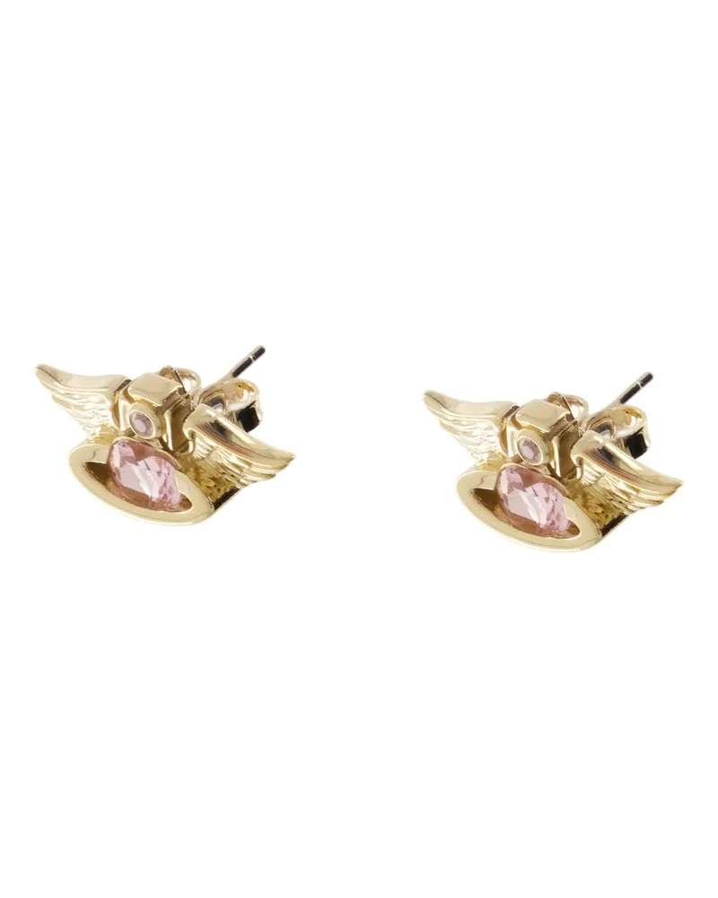 Vivienne Westwood Gold Winged Earrings — Gold Gold