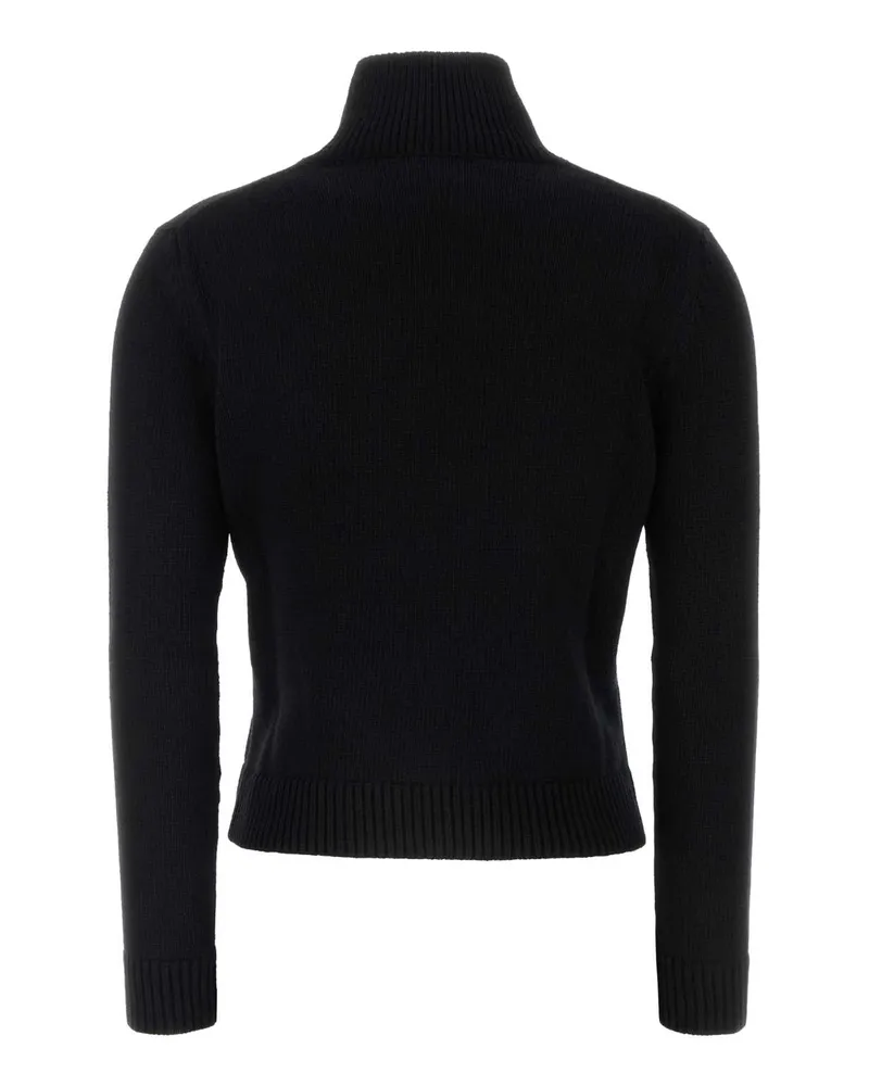 Balenciaga Women's Black Wool Blend Sweater Exterior: Cashmere Maglieria Black