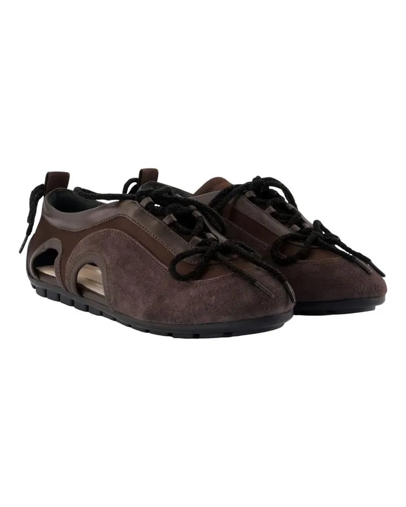 Simone Rocha Women's Cutout Grip Trainers -  Synthetic Brown Shoes Sneakers Brown