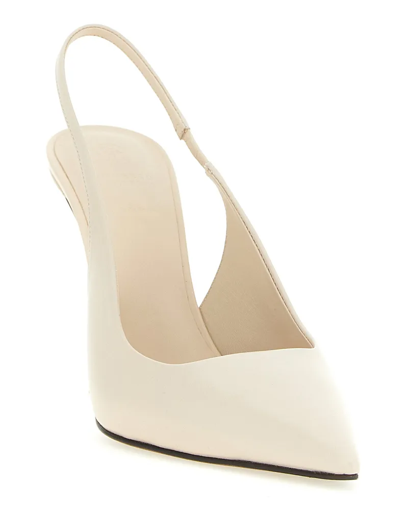 Brunello Cucinelli Women's White Leather High Heel Pumps White