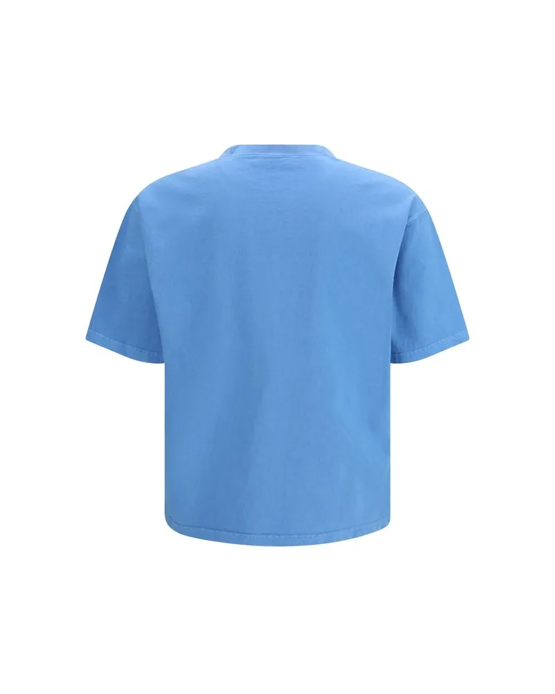 Prada Men Blue Cotton T-Shirt Blue