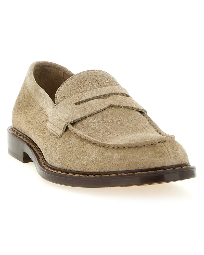 Doucal´s Suede Loafer — Beige Beige