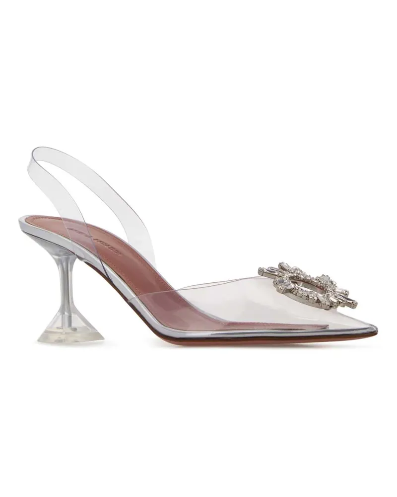 Amina Muaddi Transparent Scarpe Con Tacco High Heel Shoes Clear
