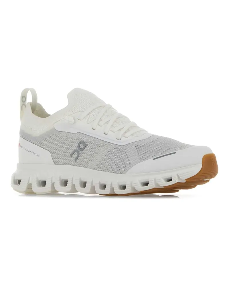 ON Women's White Canvas Cloud 6 Versa Sneakers Whitewhite White