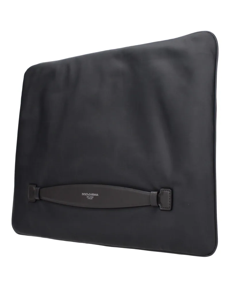 Dolce & Gabbana Men's Fabric Clutch Gray Grey