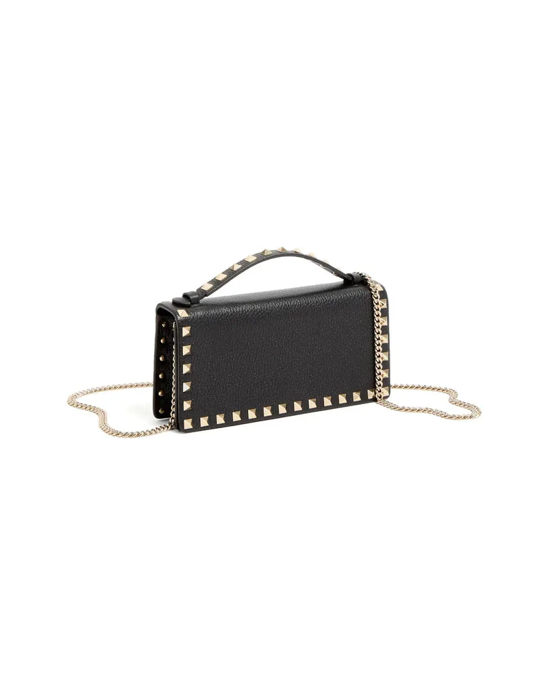 Valentino Garavani Rockstud Shoulder Bag — Black Black