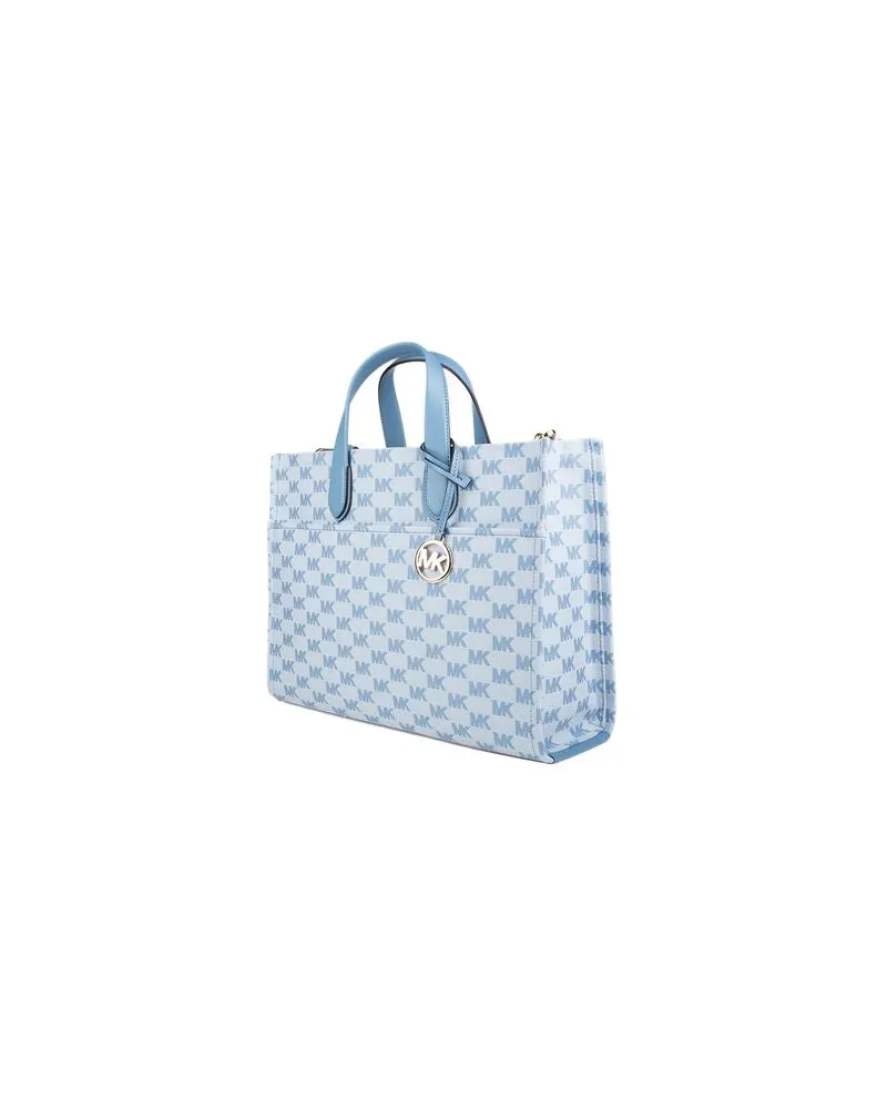 Michael Kors Women's Tote Bag Chambray Cotton - Tote-Bags Blue
