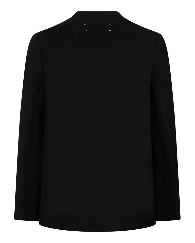 Maison Margiela Women's Open Jacket Virgin Wool Black Black