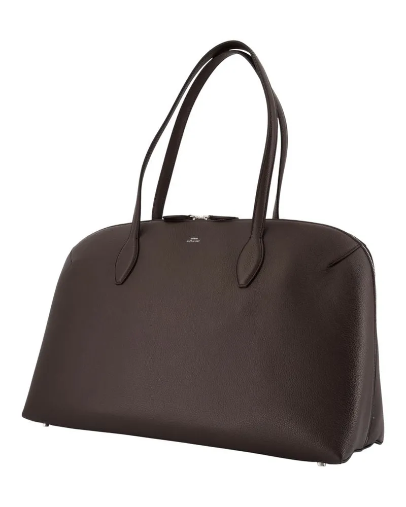 Totême Women's Day Shopper Bag -  Leather Brown Calfskin Totes-Shopping-Bags Brown