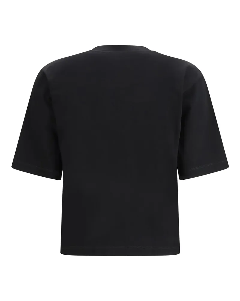 OFF-WHITE Women T-Shirt Made On Earth Black-White Cotton T-Shirts & Jerseys Black/white Black