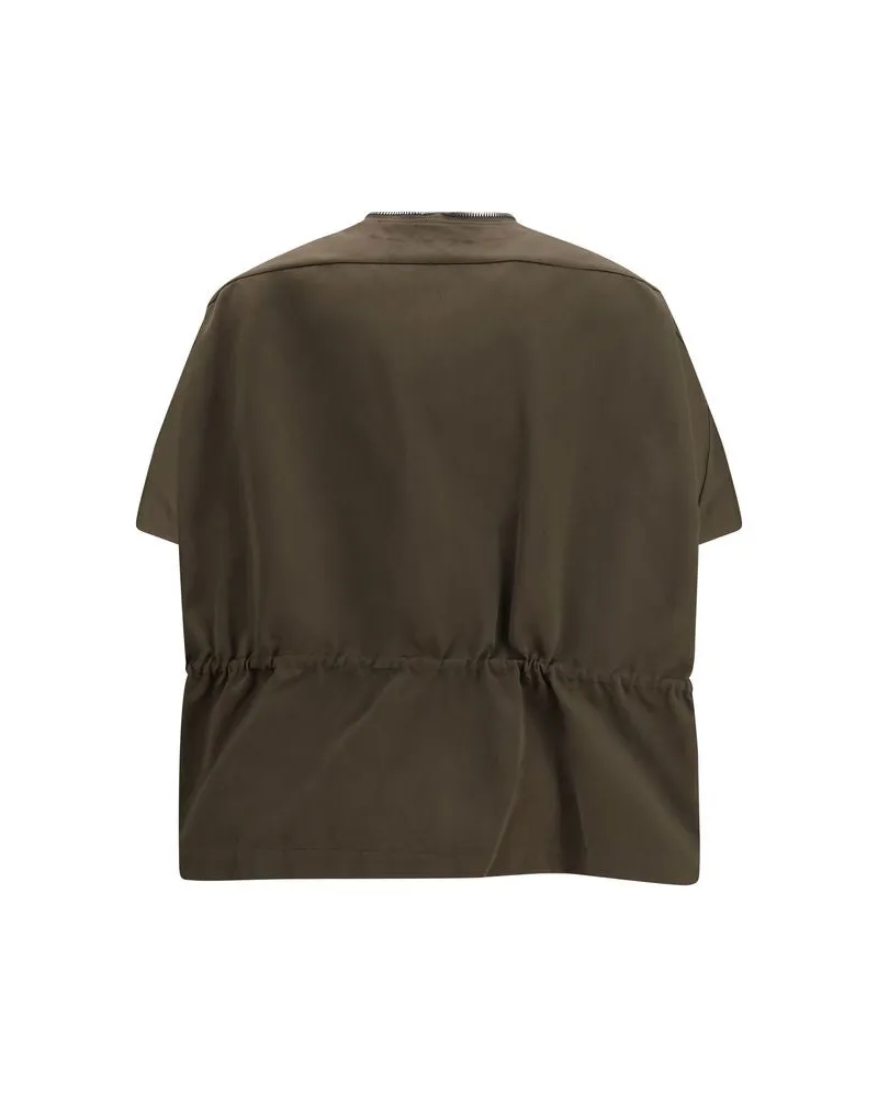 Rick Owens Women's Brown Polyester Shell Jacket Clothing Brown