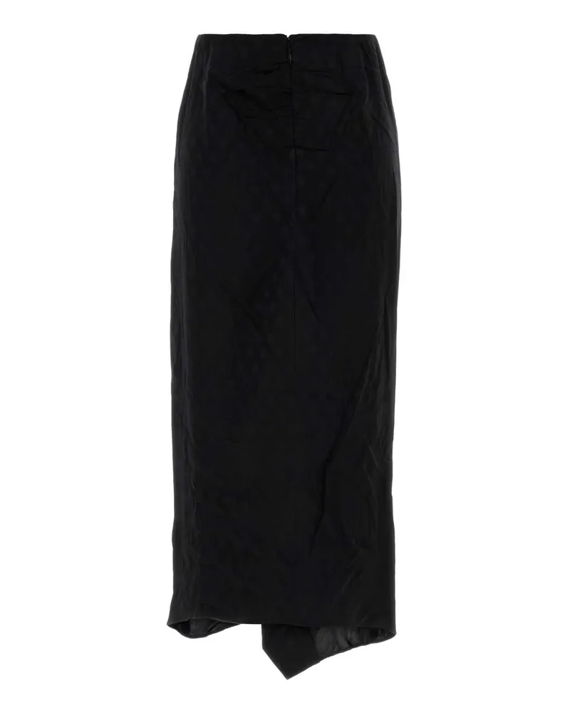 Isabel Marant Women's Black Stretch Silk Breen Skirt Exterior: Elastane Gonne Black