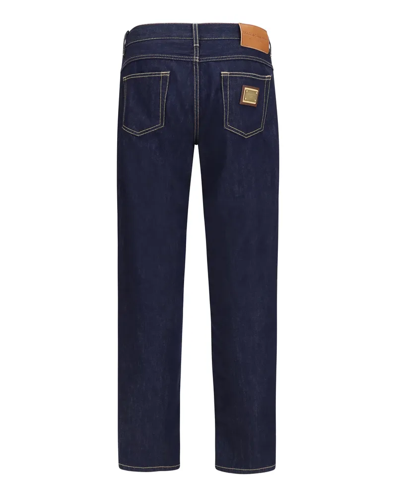 Dolce & Gabbana Men's Denim Pants Cotton Blue Trousers Blue