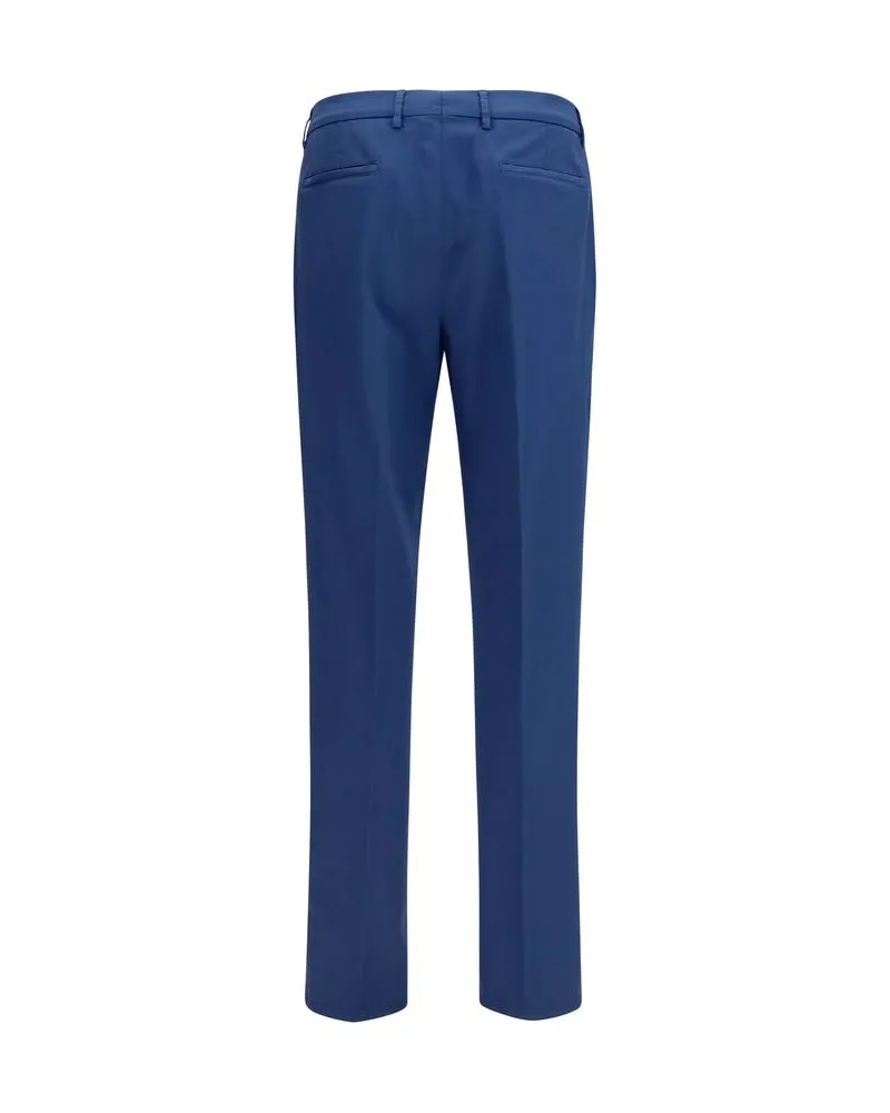 Brunello Cucinelli Men's Blue Cotton Chino Pants Blue