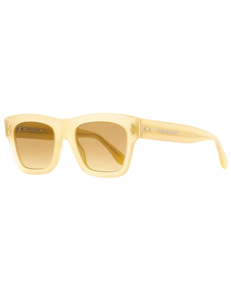 Isabel Marant Women's Rectangular Sunglasses Im0072s 40geg Transaparent Beige 51mm Plastic (acetate Beige