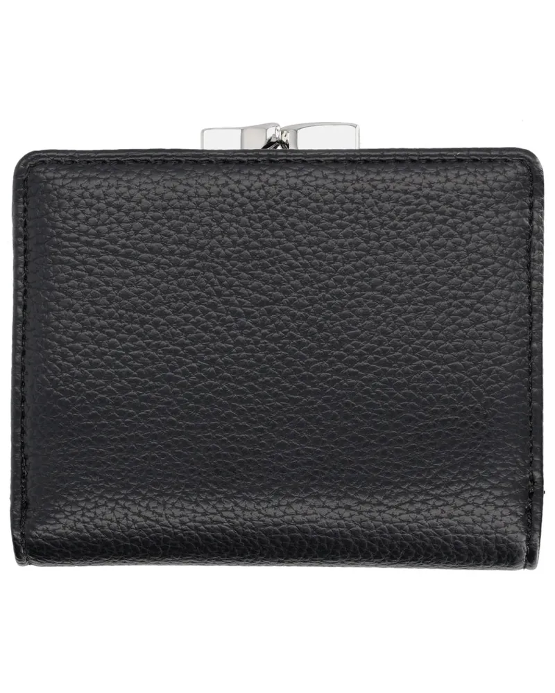 Vivienne Westwood Metal Frame Kiss-Lock Wallet — Black Black