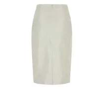 Tailored Pencil Skirt — White
