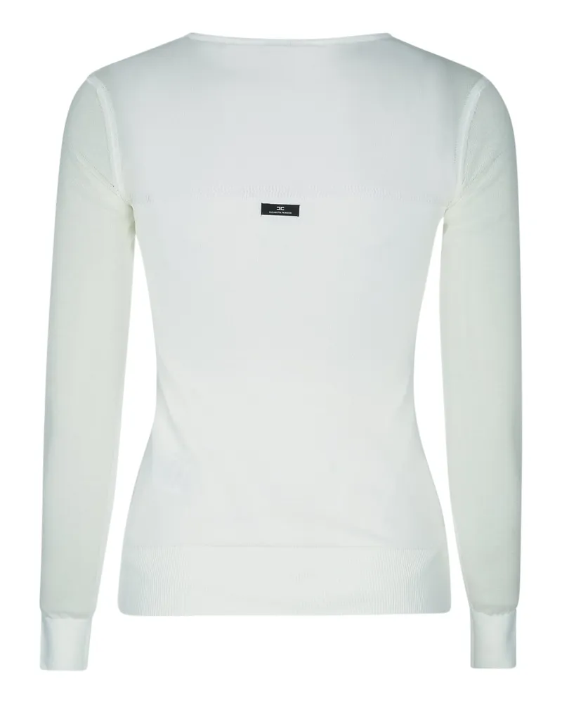 Elisabetta Franchi Women's Maglia Tricot Avorio Vipaco Maglie Sweater White