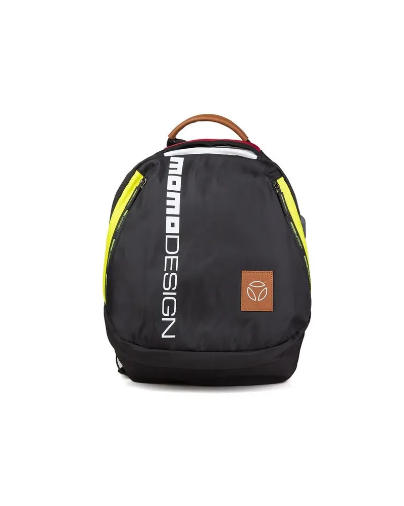 MOMO DESIGN Men's Backpack Black-Cuoio Genuine Leather Bags - Backpacks Black/cuoio Black