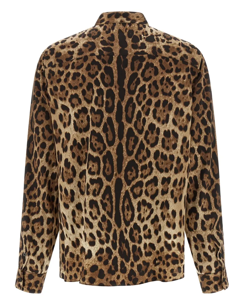 Dolce & Gabbana Women's Brown Silk Blouse Brown