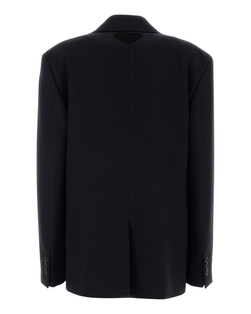 Prada Women's Wool Blazer Navy Blazers Navy