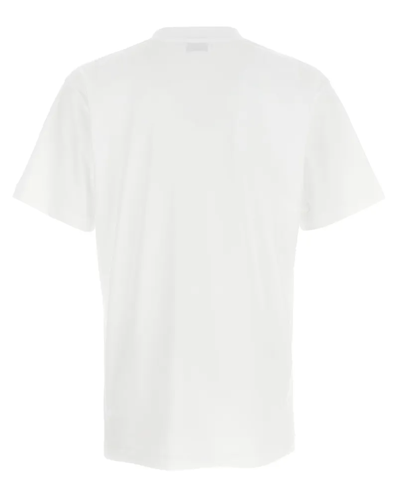Moschino Men's Bicolor Cotton T-Shirt White