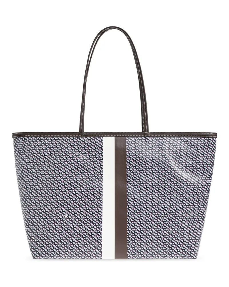 Tory Burch The Racer Fabric Tote Bag — Blue Blue