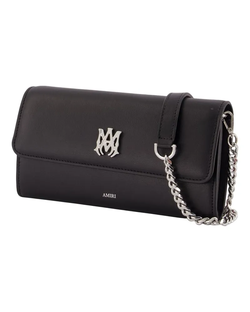 Amiri Women's Ma Crossbody Leather Black Calfskin Bags Crossbodies Black