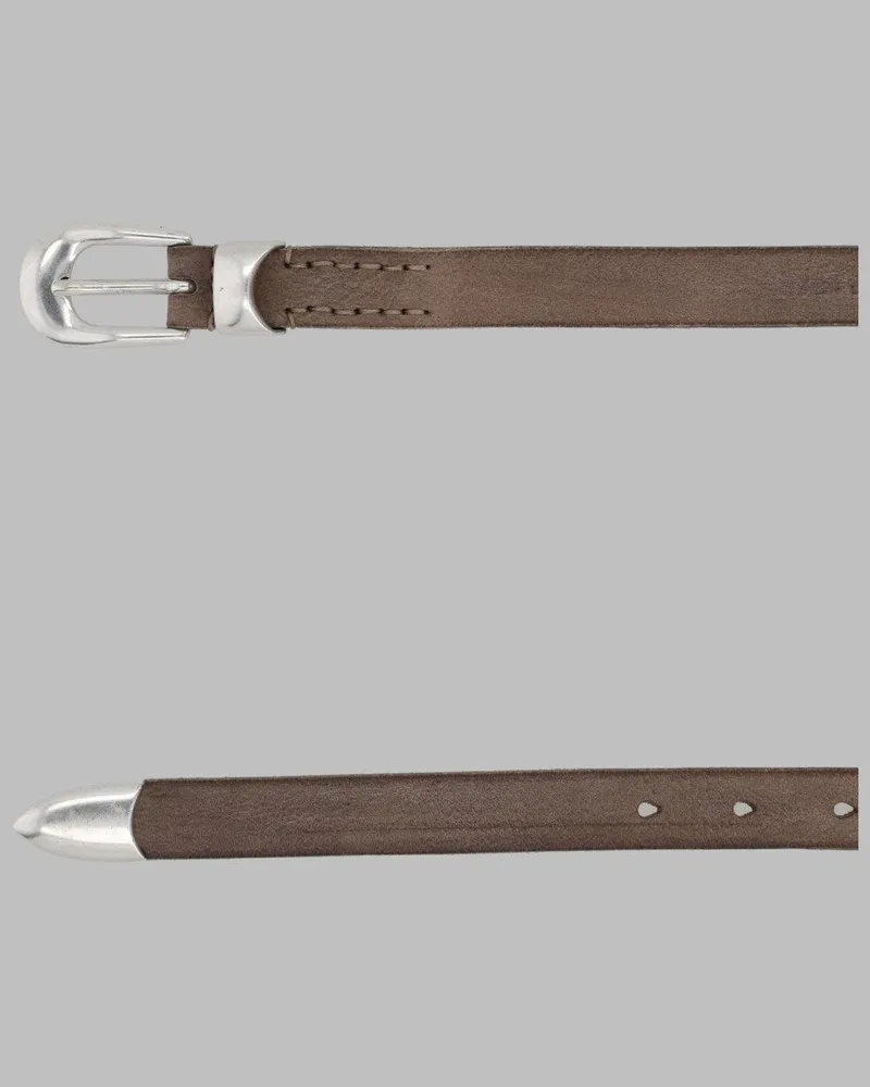Our Legacy Leather Belt — Beige Beige
