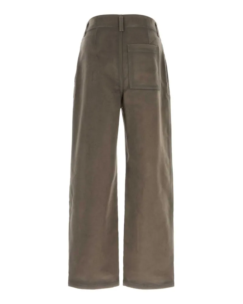 Loewe H526y04wia Khakibrown Exterior: Viscose Cotton Pantaloni Trousers Brown