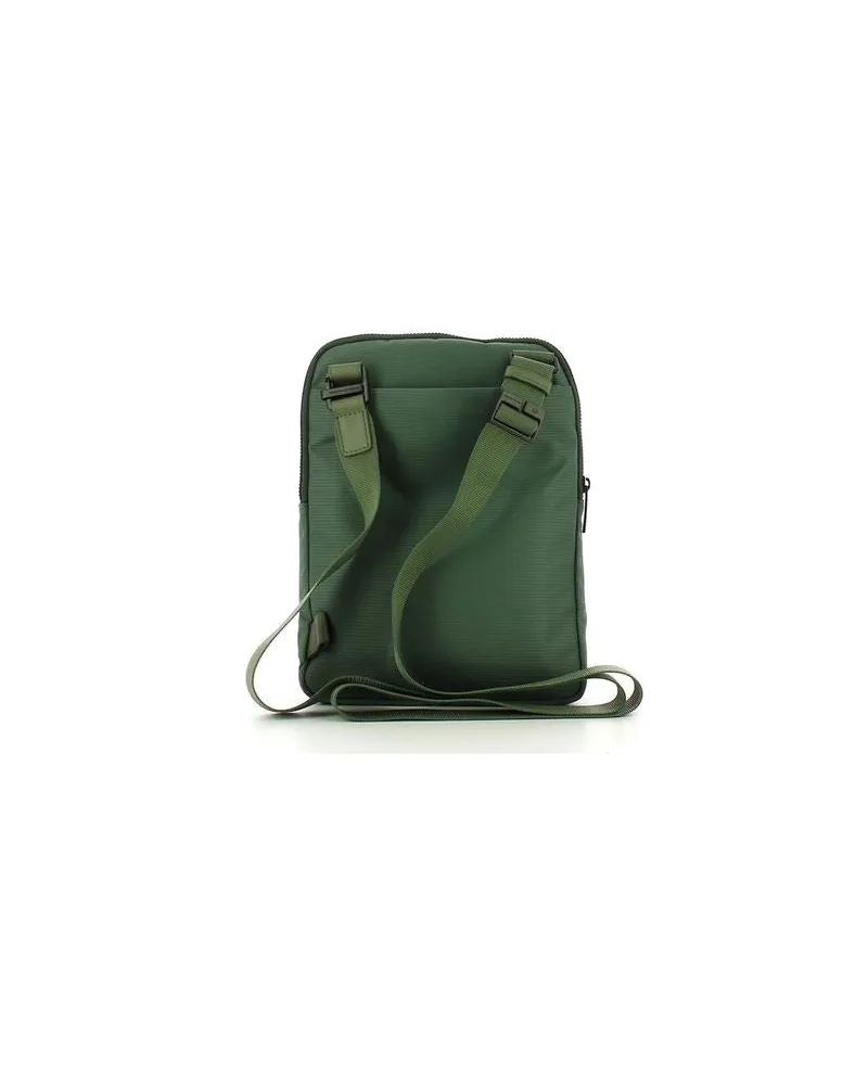 Piquadro Men's Crossbody Bag Green Recycled Polyester Crossbody-bags Green