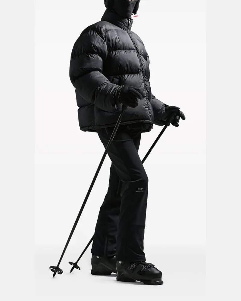 Balenciaga Flared Stretch Ski Ski Pants — Black Black