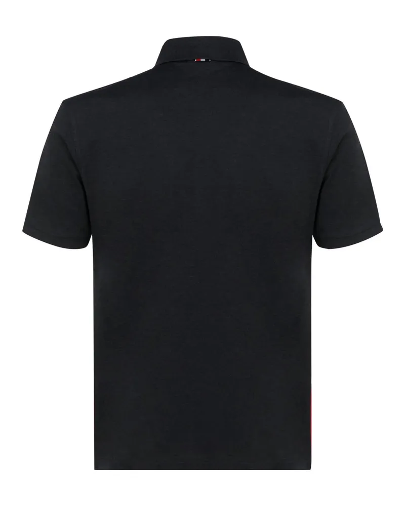 Thom Browne Men's Short Sleeves Polo Dark Grey Cotton Shirts T-shirts And Polos Gray