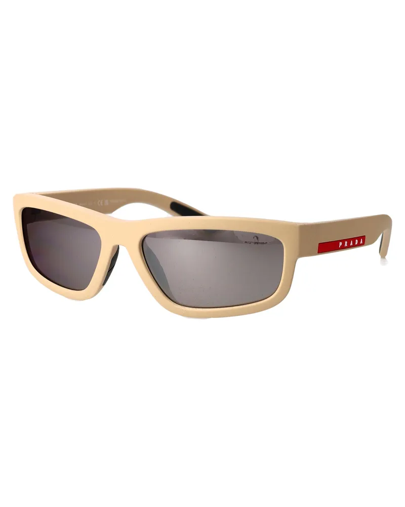 Prada Men's Sunglasses 0ps 05zs Injected Beige Beige