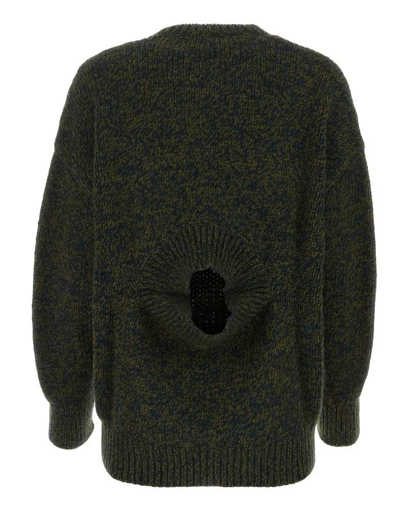 Loewe S540y14kds Khakigreenmel Maglieria Sweater Green