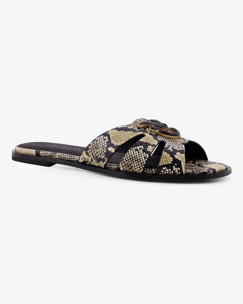 Pinko Women's Sandals Milly Leather Multicolour Multicolor
